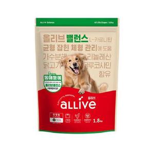 밸런스 1.8kg 장건강 프로바이오틱스 10억 사료