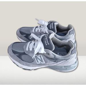 남성 뉴발란스 993 메이드 인 USA 그레이 - D 스탠다드 MR993GL