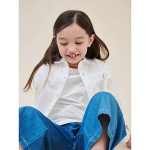 [빈폴키즈] 오버핏 시어 셔츠  화이트 (BI5764U901)