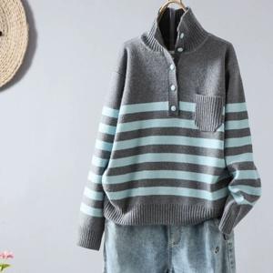 폴라 단가라 긴팔니트_BJ3LK005