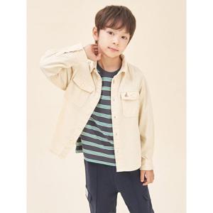 [빈폴키즈] 루즈핏 피그먼트 아우터형 데님 셔츠  옐로우 (BI5864U05E)