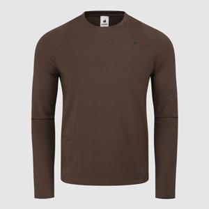 [르꼬끄] 남녀공용 레귤러핏 기모 폴리스판 긴팔티셔츠 QQ413ERLO1_BRW QQ413ERLO1