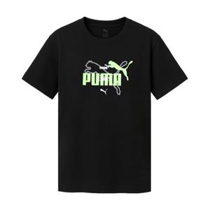 [푸마 주니어]푸마 에센셜 로고랩 썸머 반팔티 블랙 685795-01