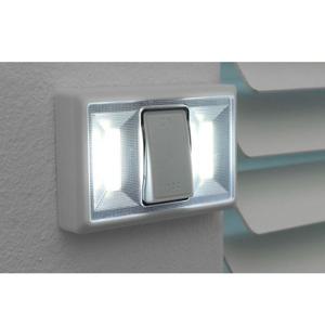 Coms LED 스위치 벽면등 사각 8 LEDx2 듀얼 벽등