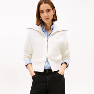 [타미힐피거(여성)]코튼 풀 집업 니트 가디건 T22G0KCD003WT2