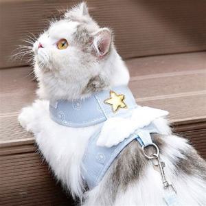 강아지하네스 반려동물 천사 하네스 리드줄 L 고양이