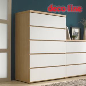[데코라인] 데니 5단서랍장 메이플