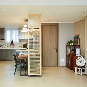 까사라움 블라인드 원목 인테리어 가벽 파티션 내추럴