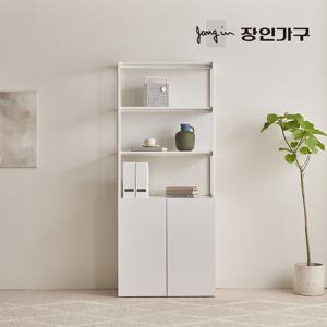 장인가구 마운트 도어장 800 3단 선반 다용도 수납장 세트