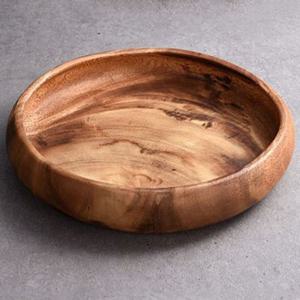 아카시아 접시 그릇 플레이트 접시 원형볼 식기 대 우드접시 나무그릇 나무접시 플레이팅그릇 플레이팅접시