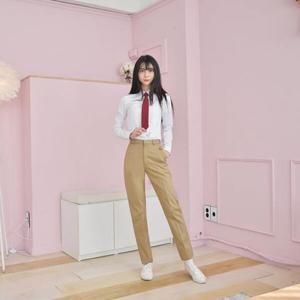 아트박스/교복몰 교복몰 스판 베이지 교복바지(여자) 교복 학생