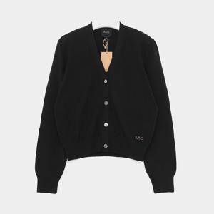아페세 26SS APC로고 V넥 여성 가디건 COEZJ F22330 LZZ