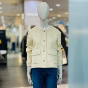 [클리지]노카라 라운드 트위드 자켓 CQ3WJK02