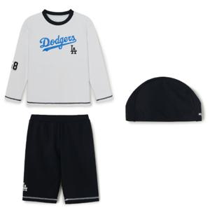 [엠엘비키즈] MLB 키즈 스포티브 티셔츠 래쉬가드 레깅스 세트(7ASWB0263-07WHS) 7ASWB0263