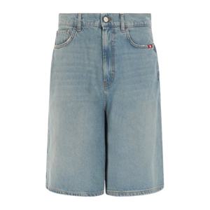 아미쉬 하이웨이스트 파이브 포켓 니 랭스 쇼츠 AMD171D743 A00