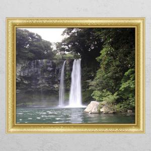 아트박스/꾸밈 cj588-숲속의폭포_창문그림액자_디자인시트지
