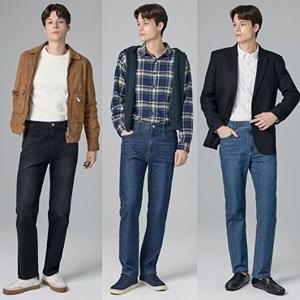 [뱅뱅]25FW 남성 가을 라이크라 스트레이트 데님 3종