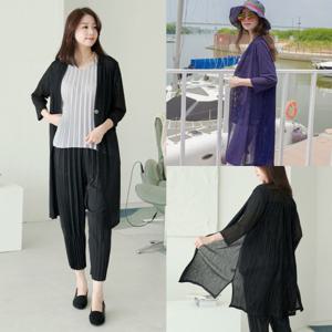 [쉬즈마담]J30746 B뒷테가예술 주름롱가디건/엄마옷/엄마선물