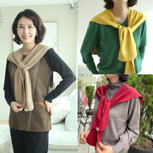 [쉬즈마담]A42325 청담 품격 양모 홀더 어깨숄 5컬러