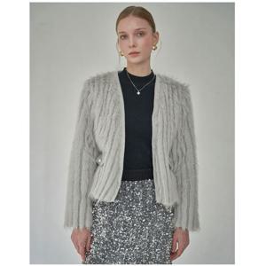 [르니앤맥코이(여성)]노카라 페이크퍼 크롭재킷 (ML01JK734HJX)