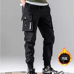 남자 카고바지 겨울 죠거팬츠 기모 바지 허리밴딩