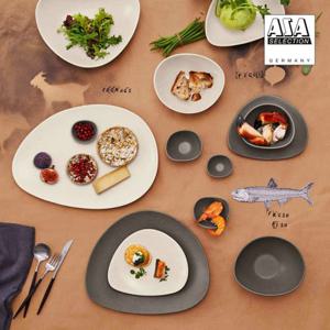 (독일 아사셀렉션) 쿠바 스톤+크림 4인 디너 홈세트 A 24P 식기 식기세트 그릇세트 결혼선물 신혼그릇 집들