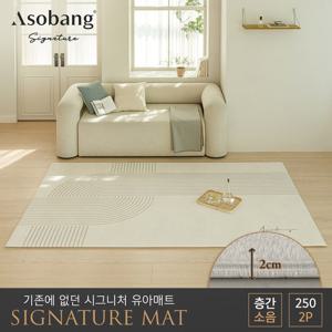 [아소방] 2P 시그니처 유아 놀이방매트 플로우  250 (250x150x2cm)