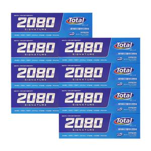 [메디안]애경 2080 시그니쳐 토탈 블루치약 125g 4입 x2