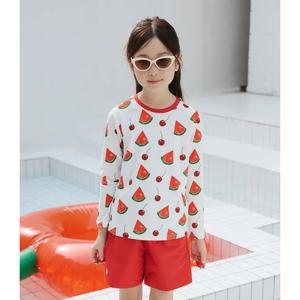 아레나  팝핑 프룻 래쉬가드 세트 (A5BG1GS01RED)