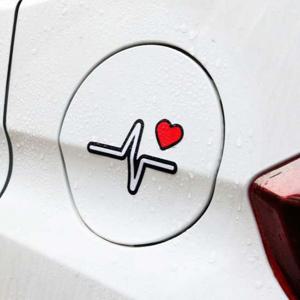 할인 심전도 하트 스티커 C01 / DIY 자동차 주유구 DIY 자동차 주유구 뒷유리 셀프 인테리어 차량용 스크래치 포인트운전 꾸미기