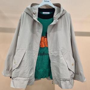 라티움 HC34 국내생산 봄 밑단스트링 루즈핏 반후드봄점퍼 T2613jp05