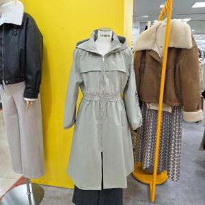 르피타 DP01 레터링포인트  롱후드점퍼 L261UJP351