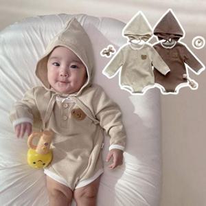 신생아바디슈트 베어라인 아동 긴팔 바디슈트 보넷세트 205194