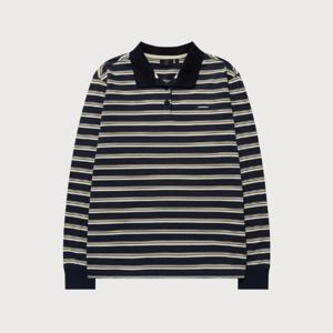 커버낫긴팔티 JQS CO2501LT73-NA 우먼 스트라이프 럭비 롱 티셔츠 Navy