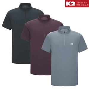 K2 남성 여름 오싹 썬가드 냉감/아이스 반팔 집업 티셔츠 KMM25223YD