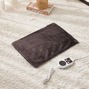 더안 전기온열 찜질기 극세사 커버형 안마매트 딥그레이 소형