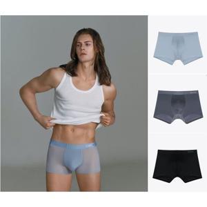 [보디가드]안입은듯한 초경량 시스루 소프트질감 남성 무봉제 드로즈 3종택1 BGMDA310