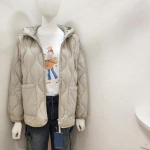 뱅뱅 HC15 뱅뱅 가을 겨울 여성 덕화이버 후드 물결 누빔 패딩점퍼 NUK805