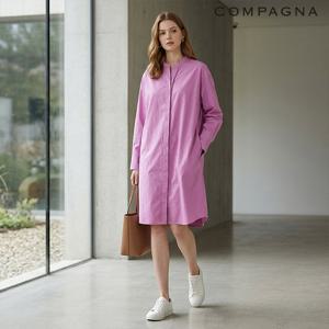 시크릿 버튼 롱 셔츠 원피스_CACS2-WOP180