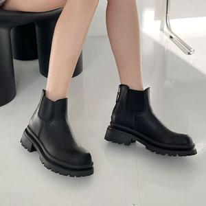 홀릭 HSM014 여자 워커 발편한 고급 소가죽 부츠