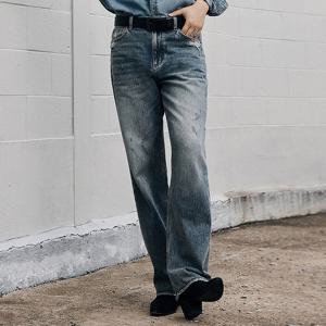 [버커루]남성 일자핏 청바지 워싱 데님 팬츠 B255DP113P