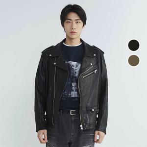 [버커루]남성 램스킨 라이더 가죽 자켓 B245LR310P