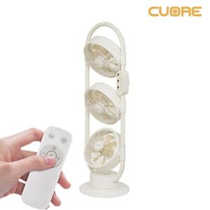쿠오레 3단 풀바디 써큘레이터 CCF-T1000W / 리모컨 스탠드형 선풍기 가정용 머리말리는기계 바디드라이