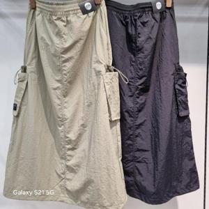 리트머스 HC34 여성 밴딩형 카고 롱 스커트 LP3KF700