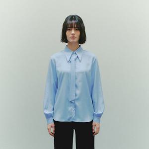 [플랙진]여성 리본 타이 셔츠 남방 (PWTF1LSL28W)