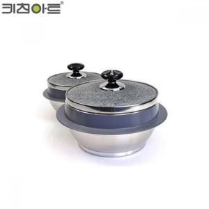 키친아트 자연석 곱돌솥 돌뚜껑 13cm 1인용 솥 돌솥 냄비 솥냄비 돌솥냄비 주방솥 주방돌솥 주방냄비 주방