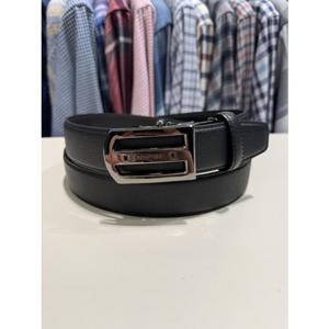 [닥스셔츠] 베노베로 소가죽 자동벨트 흑유광 메탈 버클 남성 (BMG1ACB1105K1) BMG1ACB1105