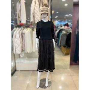 조이너스 세이브존01 레이스 레이어드 겨울 원피스 JADW0WSO200_BK