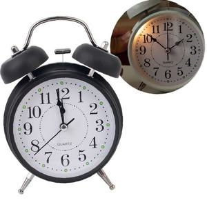 무소음 헤머벨 자명종 탁상시계