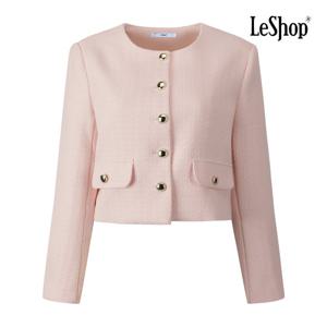 르샵  골드 버튼 오피스룩 트위드 자켓 (BQ3JK002A)